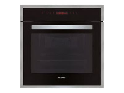 Edesa EOE-7050 BK - Ugn - inbyggd - fördjupning - bredd: 56 cm - djup: 55 cm - höjd: 59 cm - med självrengöring - Klass A - svart/rostfritt