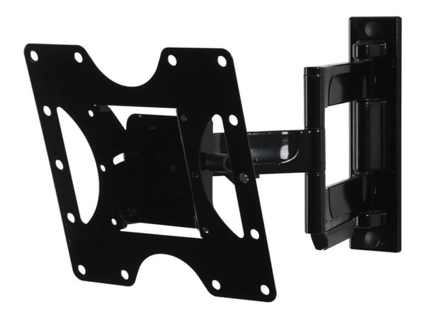 Peerless PARAMOUNT Articulating Wall Mount PA740 - Monteringssett (leddarm, adapterplate, krokbrakett) - Tilt & Swivel - for flatpanel - glanssvart...