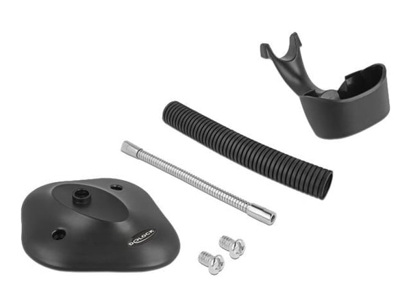 Delock - Strekkodeskannerholder - skrivebordsmonterbar - svart - for P/N: 90557
