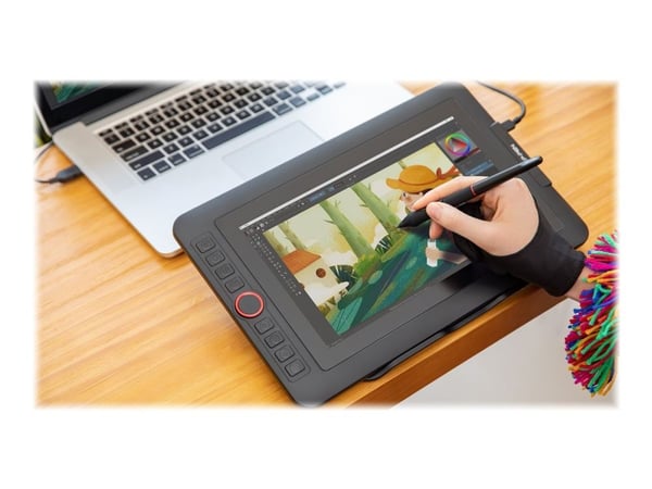 XP-PEN Artist 12 Pro - Digitaliserer m/ LCD display - 25.632 x 14.418 cm - elektromagnetisk - 8 knapper - kablet - USB