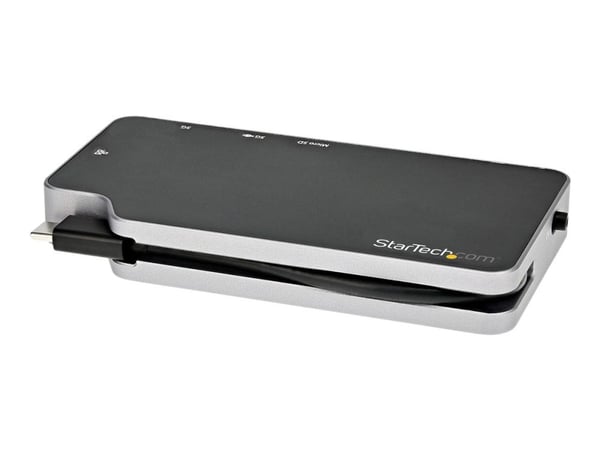 Startech USB C Multiport Adapter, USB-C to 4K HDMI or VGA Display/Video/Monitor with 100W Power Delivery Pass-through, 10Gbps USB Hub, MicroSD, Eth...