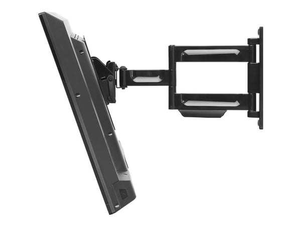 Peerless PARAMOUNT Articulating Wall Mount PA740 - Monteringssett (leddarm, adapterplate, krokbrakett) - Tilt & Swivel - for flatpanel - glanssvart...