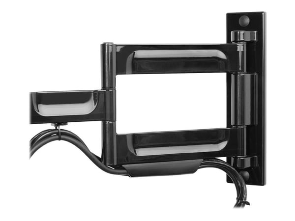 Peerless PARAMOUNT Articulating Wall Mount PA740 - Monteringssett (leddarm, adapterplate, krokbrakett) - Tilt & Swivel - for flatpanel - glanssvart...