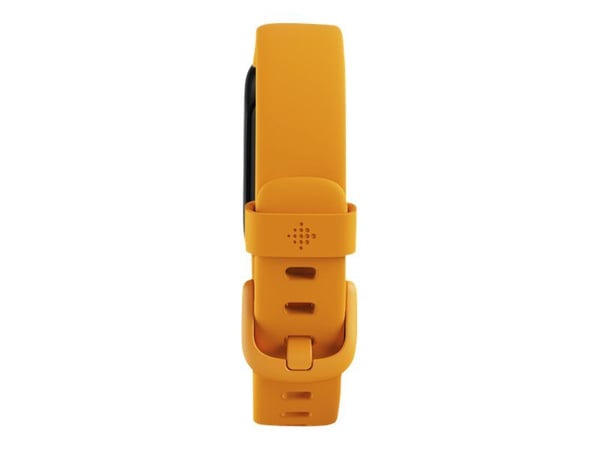 Fitbit Inspire 3 - Svart - aktivitetssporer med bånd - silikon - oransje - håndleddstørrelse: inntil 221 mm - Bluetooth - morgenglød, svart