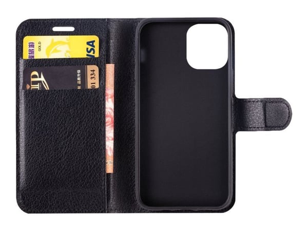 X-Shield iPhone 12 Mini svart flip-skal