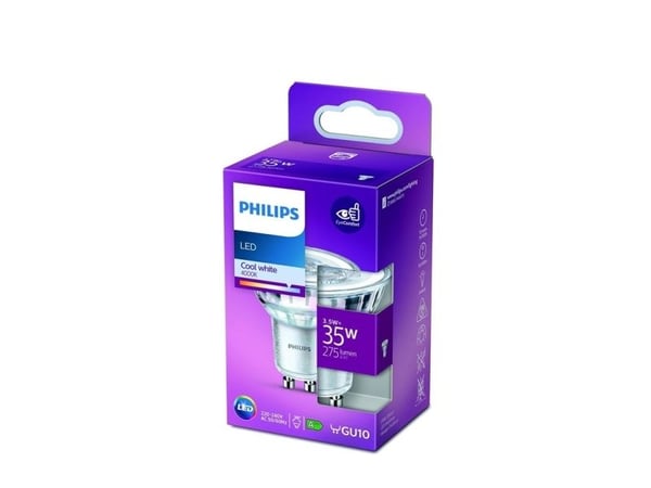 Philips 8718699774172, 3,5 W, 35 W, GU10, 275 lm, 15000 timer, Kjølig hvit