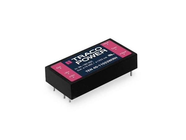 TracoPower DC/DC-muunnin, piirilevy 110 V/DC 24 V/DC 1666 mA 40 W Lähtöjen määrä: 1 x