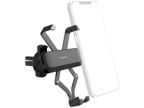 Hama Gravity Pro, Mobiltelefon/smarttelefon, Passiv holder, Bil, Svart