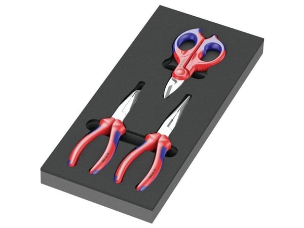 Wera 05150181001 Tangsæt 3 dele #####Knipex, med skuminsats