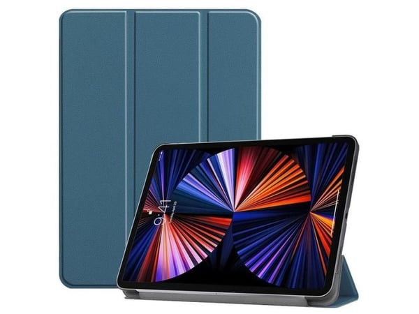 CoreParts - Lommebok for nettbrett - tri-fold caster, with auto-wake function - mørk grønn - 12.9" - for Apple 12.9-inch iPad Pro (5. generasjon)