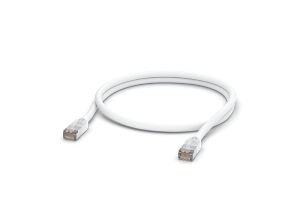 Ubiquiti UniFi - Patch-kabel - RJ-45 (hane) till RJ-45 (hane) - 1 m - 6 mm - STP - CAT 5/5e - formpressad, utomhus, robust - vit