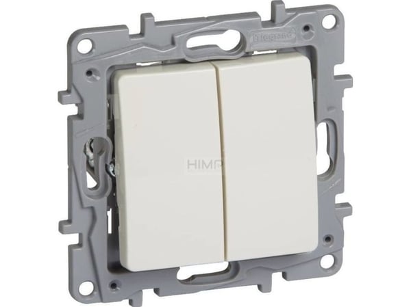 Legrand Niloe kaksoispainike 764608 Creme-värinen 764608 Creme-värinen