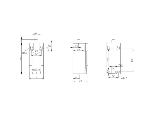 Siemens 3SE5212-0LC05, Metall, IP66, IP67, 45 mm, 42 mm, 97 mm, 196 g