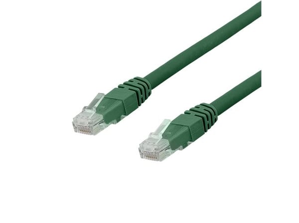 DELTACO - Koblingskabel - RJ-45 (hann) til RJ-45 (hann) - UTP - CAT 6a - halogenfri, formstøpt - grønn