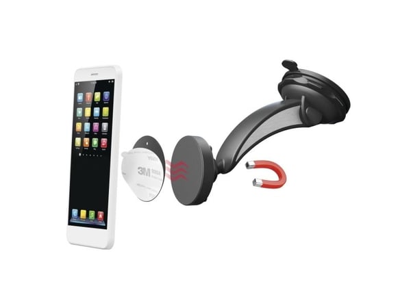Hama Magnet, Mobiltelefon/smarttelefon, Passiv holder, Bil, Svart