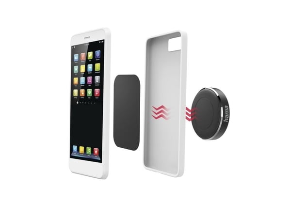 Hama Magnet, Mobiltelefon/smarttelefon, Passiv holder, Bil, Svart
