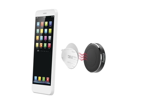 Hama Magnet, Mobiltelefon/smarttelefon, Passiv holder, Bil, Svart