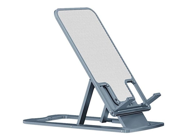 Inter-Tech MTS-100 - Bordstativ for mobiltelefon, nettbrett - inntil 12" - titangrå