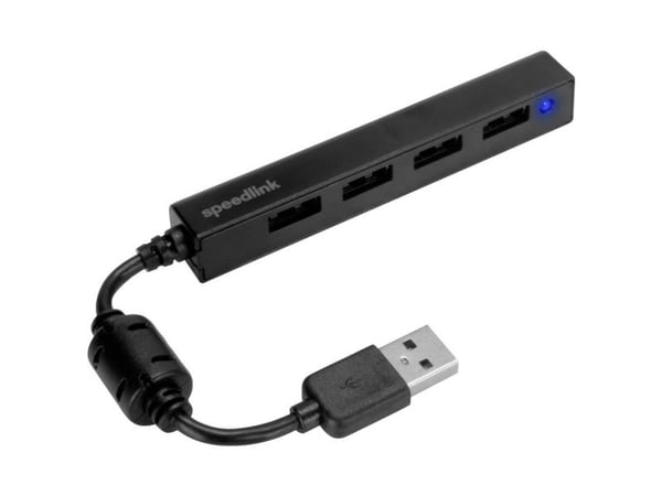 SPEEDLINK SNAPPY SLIM - Hubb - 4 x USB 2.0 - skrivbordsmodell