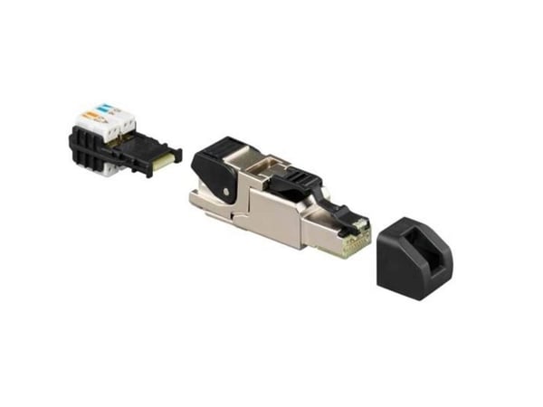 Rutenbeck 13900321, RJ-45, Harmaa, Uros, Suora, Cat6/6e/6a, IP20