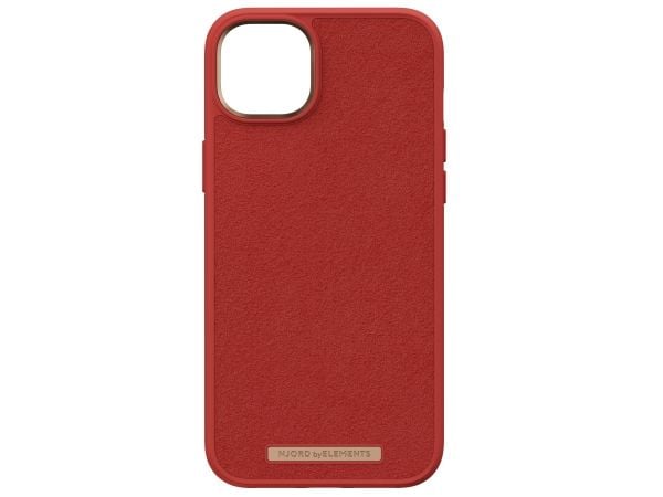 Njord byELEMENTS Suede Comfort+, Suojus, Apple, iPhone 14 Plus, 17 cm (6.7"), Oranssi