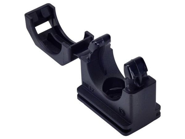 Fränkische Rohrwerke 4892121700 COPA-S-23B Slangeholder Sort 6 pcs