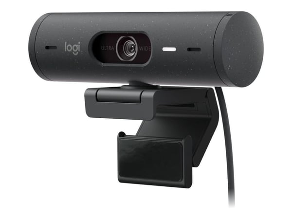 Logitech BRIO 500 - Webkamera - farge - Full HD (1920 x 1080) - Innebygd mikrofon (Stereo) - USB-C - Grafitt
