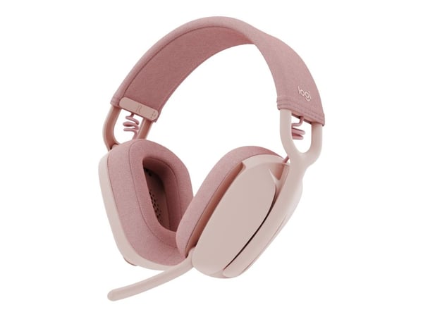 Logitech Zone Vibe 100 - Hodesett - full størrelse - Bluetooth - trådløs - rosa