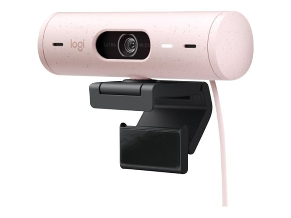 Logitech BRIO 500 - Webkamera - farge - Full HD (1920 x 1080) - Innebygd mikrofon (Stereo) - USB-C - Rose