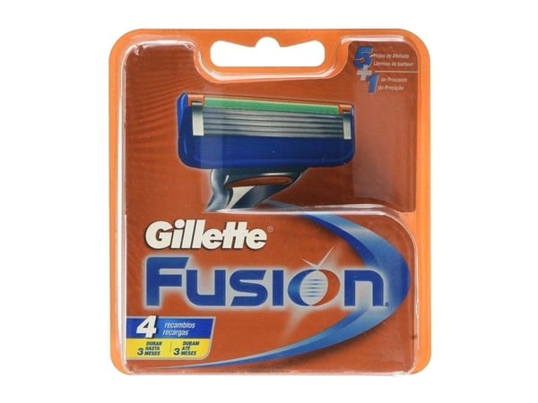 Gillette Fusion barberblader for menn - 4 blader