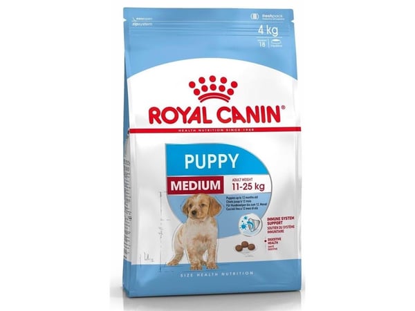 Royal Canin Medium Puppy, Valp, Mais, Fjærfe, 4 kg