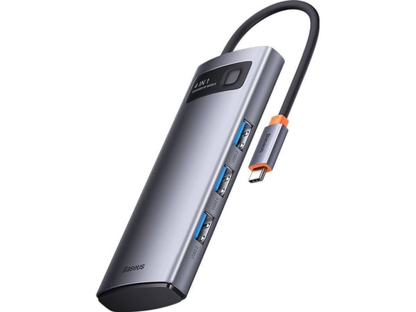 USB-hubb Baseus 1x USB-C + 4x USB-A 3.0 (WKWG070013)