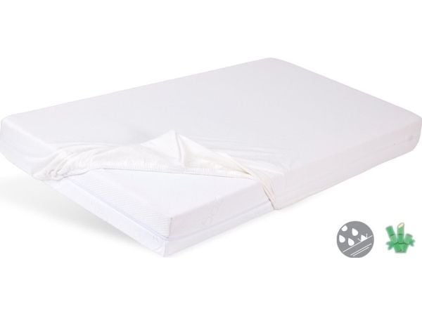 Matex vanntett laken/betræk i bambus 140x70 cm, hvit