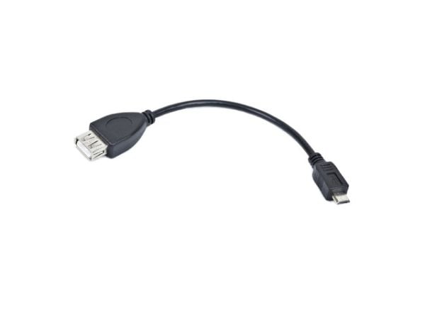 NATEC NKA-0614, 0,15 m, USB A, Micro-USB B, USB 2.0, Hankjønn/hunkjønn, Sort