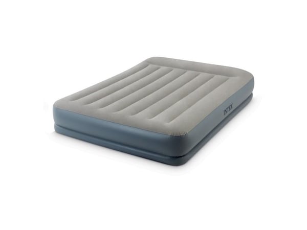 Intex DuraBeam Pillow Rest Mid-Rise, Dobbel Madrass, Rektangel, Inne & Ute, Innebygd luftpumpe
