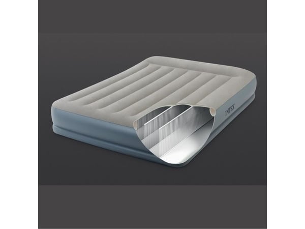Intex DuraBeam Pillow Rest Mid-Rise, Dobbel Madrass, Rektangel, Inne & Ute, Innebygd luftpumpe