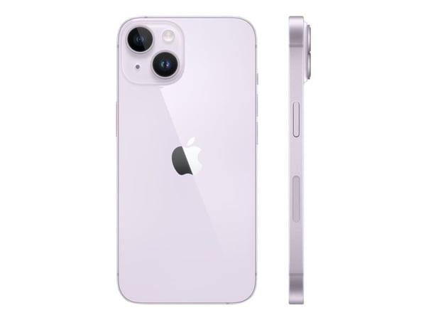 Apple iPhone 14 - 5G smartphone - dobbelt-SIM / Internminne 128 GB - OLED-display - 6.1" - 2532 x 1170 piksler - 2x bakkameraer 12 MP, 12 MP - fron...
