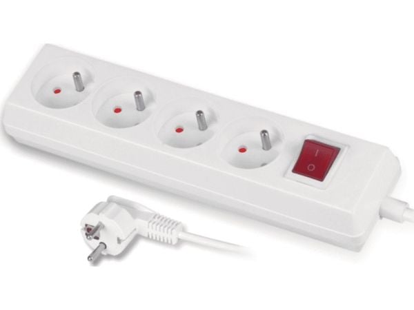 Plastrol pistorasia 4 pistorasiaa 3 m valkoinen (PS-470WS/3)