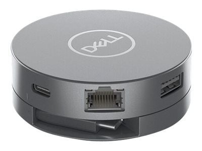 Dell 6-in-1 Multiport Adapter DA305 - Dockningsstation - USB-C - HDMI, DP, USB-C - 1GbE