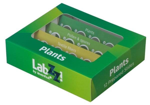 Levenhuk LabZZ P12 preparerte objektglass – planter sett