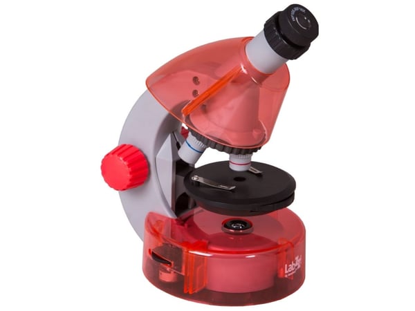 Mikroskop for barn, Levenhuk LabZZ M101 Orange, 40x-640x, med eksperimentsett