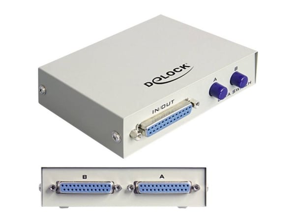 Delock Parallel Switch - Switch - 2 x parallell - skrivbordsmodell