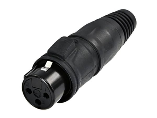 Rean AV RCX3F-Z-002-1 XLR-kontakt tilkobling, rette poler: 3 st