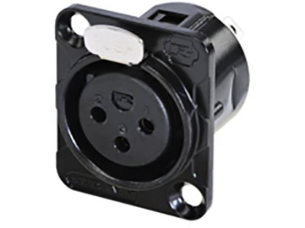 Rean AV RC3FDL-B XLR-kontakt tilkobling/innbygging, 3-polet, 1 stk