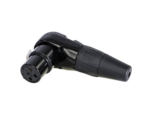 Rean AV RC3FR-B XLR-kontakt kobling, vinklet pol: 3 1 stk
