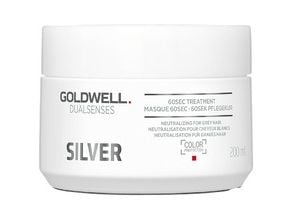 Goldwell Dualsenses Silver 60 Sec hårbehandlingskräm, anti-gra, 200 ml (för kvinnor)