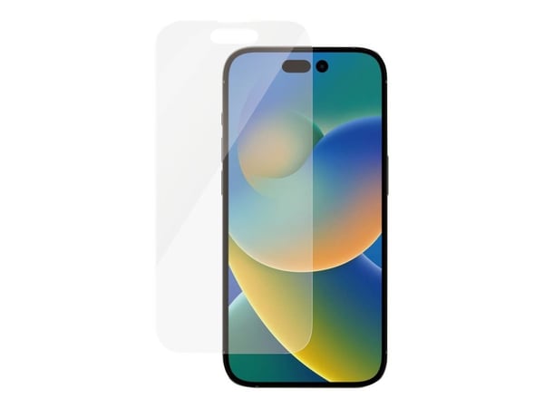 PanzerGlass™ | AntiBacterial - Skjermbeskytter for mobiltelefon - Standard passform - Krystallklar | Apple iPhone 14 Pro
