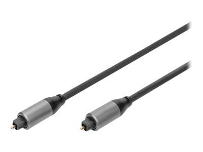 DIGITUS - Digital audiokabel (optisk) - digitallyd - TOSLINK hann til TOSLINK hann - 3 m - svart