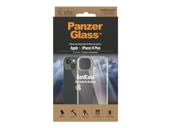 PanzerGlass HardCase, Suojus, Apple, iPhone 14 Plus, 17 cm (6.7"), Läpinäkyvä