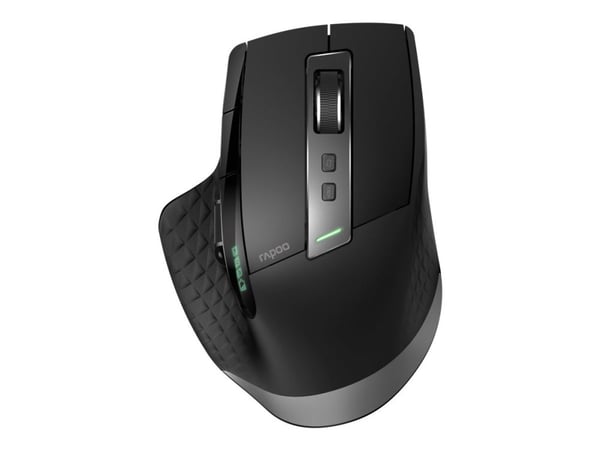 Rapoo MT750S - Mus - høyrehendt - optisk - trådløs - 2.4 GHz, Bluetooth 4.0, Bluetooth 3.0